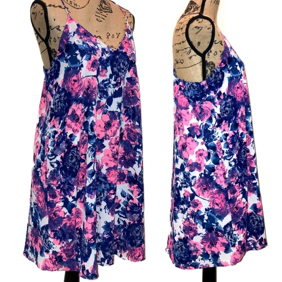 GUC Nymph Flowy Slip/Cami Boho Summer Shift Dress - Picture 6 of 7